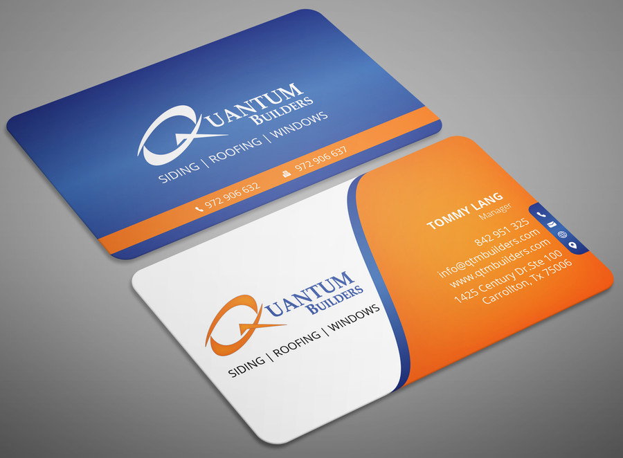 визитки со скругленными