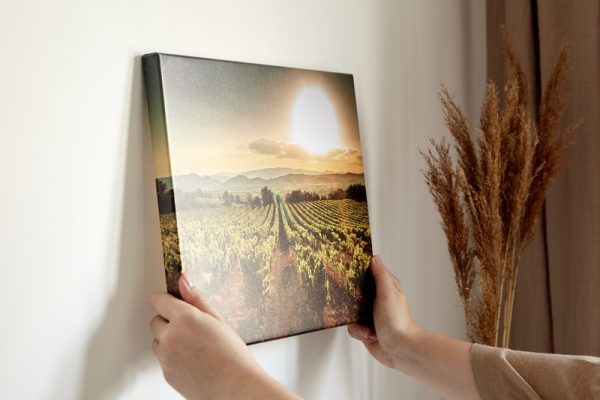 печать фото на холсте на стене