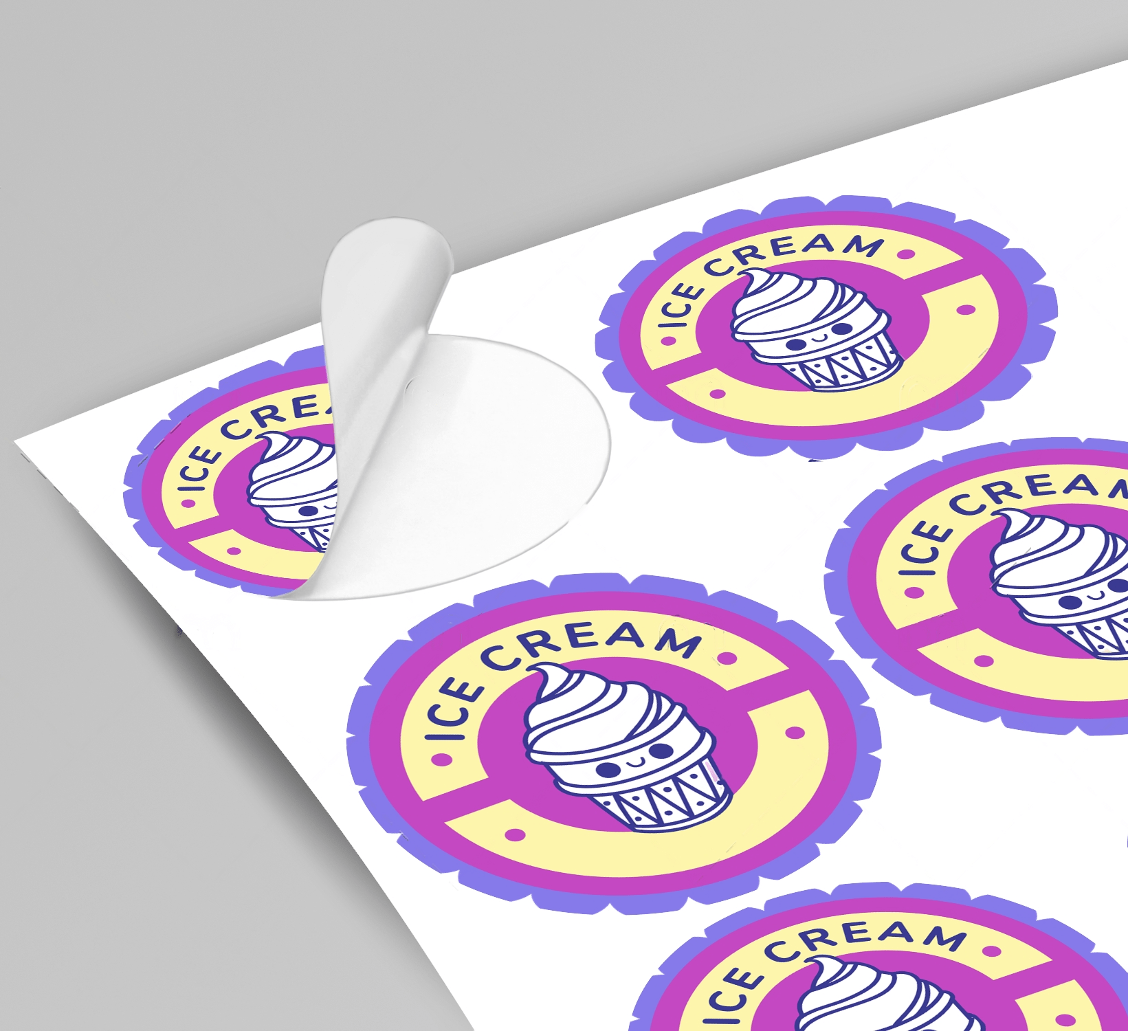 печать стикеров