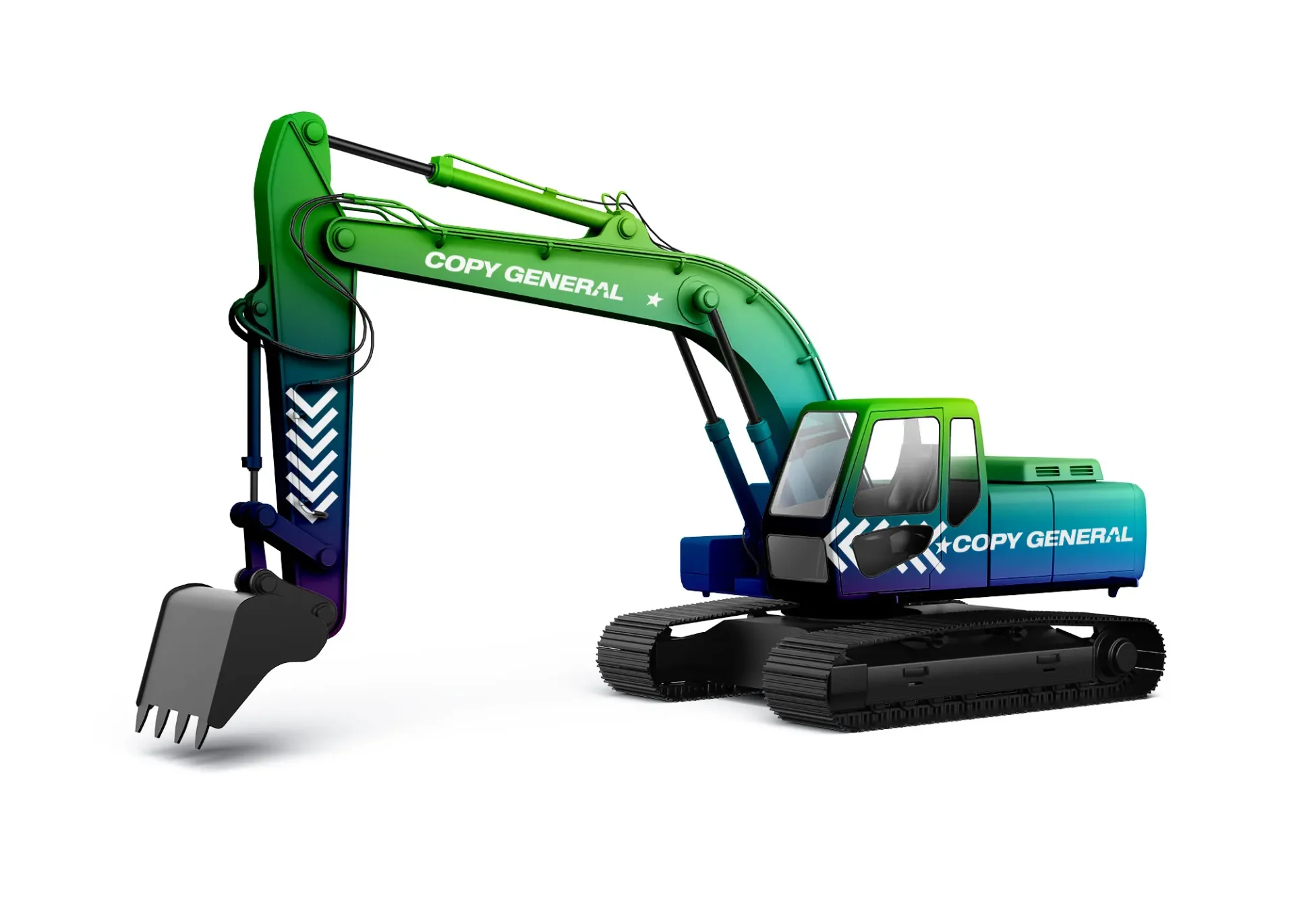 печать наклеек для строительной техники