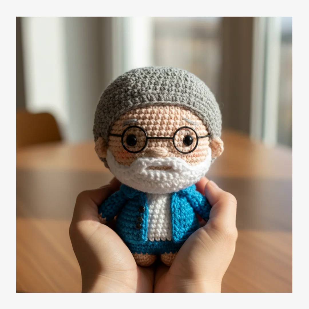 вязаная фигурка нана1