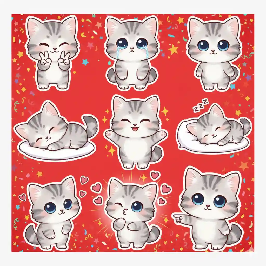 стикер чиби